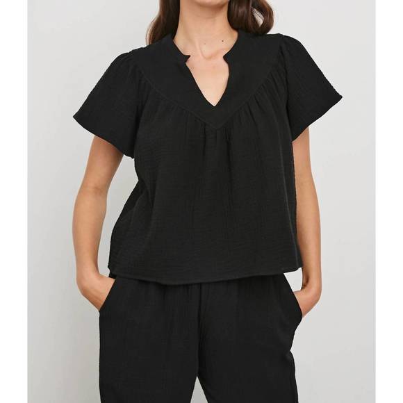 NEW RAILS sayer short sleeve shirt in black - Picture 1 of 3